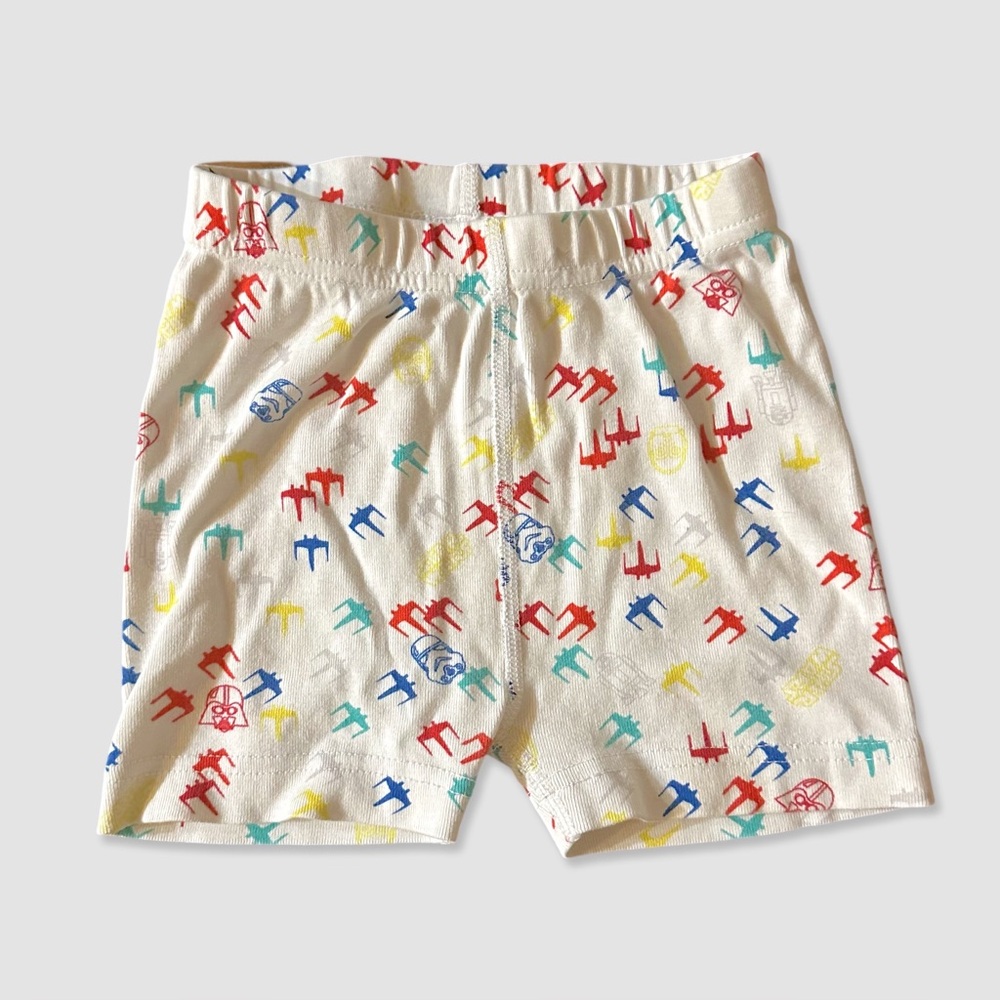 Colorful Hanna Andersson Star Wars Patterned Pajama Shorts - Picture 1 of 5